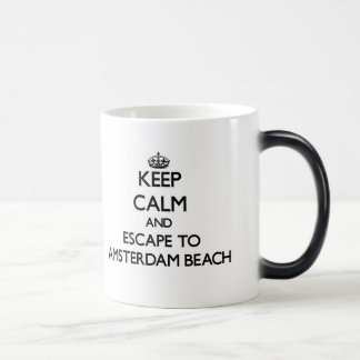 Keep calm and escape to Amsterdam Beach Wisconsin Color Morph Mug