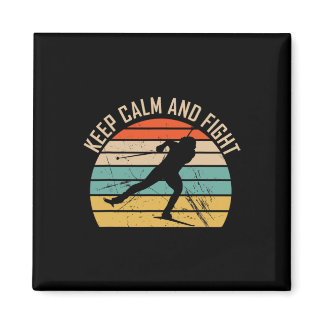 Keep Calm And Fight - Biathlon  Magnet