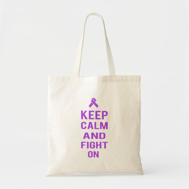 Keep Calm and Fight On Tote Bag (Front)
