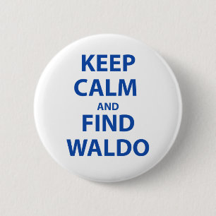 Keep Calm and Find Waldo Button