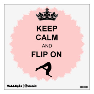 Keep Calm and Flip on Wall Decal