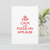 Keep calm and focus on APPLAUSE (Standing Front)