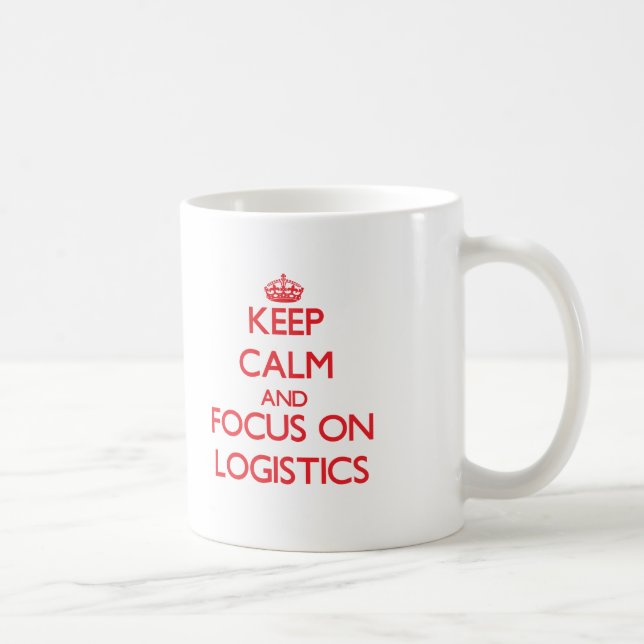 Keep Calm and focus on Logistics Coffee Mug (Right)
