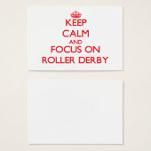 Keep calm and focus on Roller Derby (Front & Back)