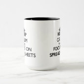 Keep Calm and focus on Spreadsheets Mug (Center)