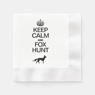 KEEP CALM AND FOX HUNT NAPKINS
