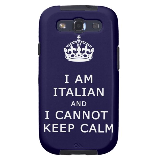 Keep Calm and funny italian Galaxy SIII Case