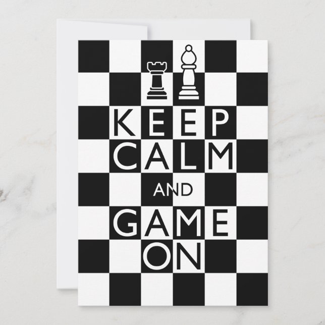 KEEP CALM AND GAME ON - Chess (Front)