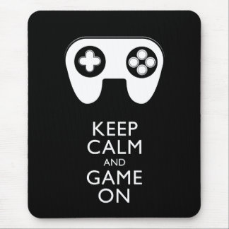 KEEP CALM AND GAME ON - Game pad Mouse Pad
