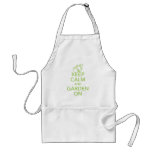 Keep Calm And Garden On Apron at Zazzle