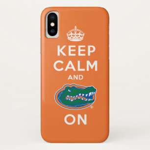 Keep Calm and Gator On iPhone X Case