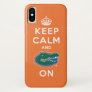 Keep Calm and Gator On iPhone X Case
