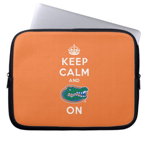 Keep Calm and Gator On Laptop Sleeve