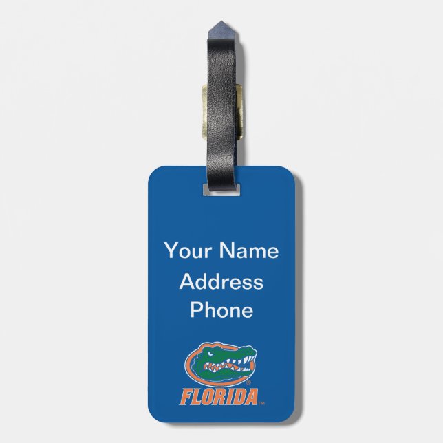 Keep Calm and Gator On Luggage Tag (Back Vertical)