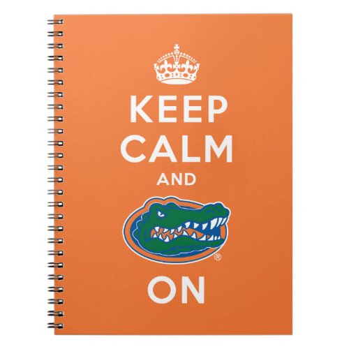 Keep Calm and Gator On Notebook