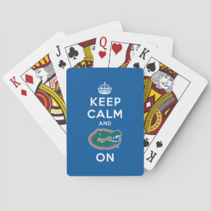Keep Calm and Gator On Poker Cards