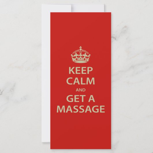 Keep Calm and Get a Massage (Front)
