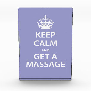 Keep Calm and Get a Massage Award
