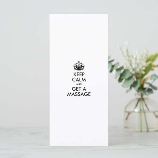 KEEP  CALM  AND  GET A MASSAGE - TEMPLATE TEXT (Standing Front)