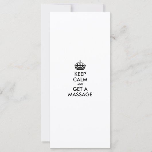 KEEP  CALM  AND  GET A MASSAGE - TEMPLATE TEXT (Front)