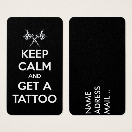 Keep calm and get a tattoo (Front & Back)