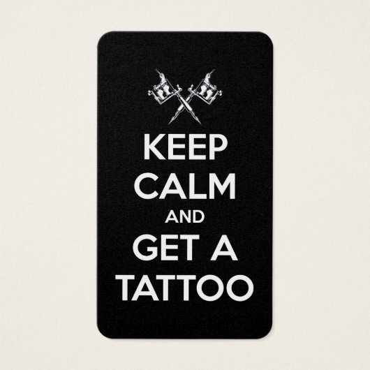 Keep calm and get a tattoo (Front)
