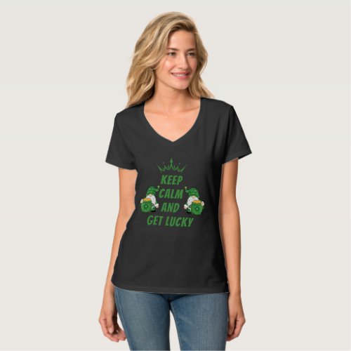Keep Calm and Get Lucky St Patricks Day T_Shirt