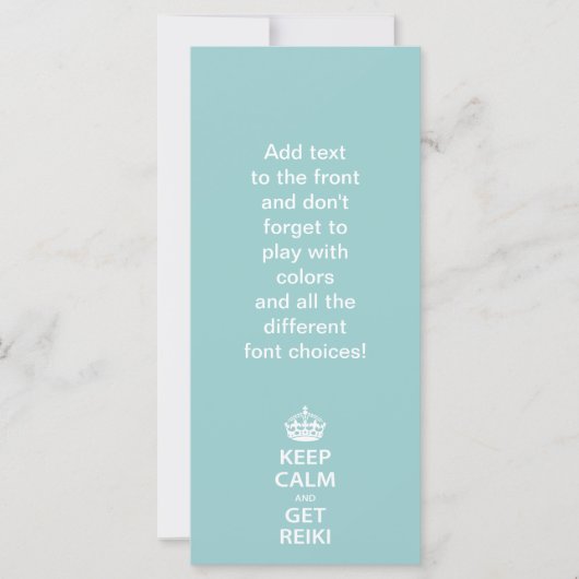 Keep Calm and Get Reiki (Front)