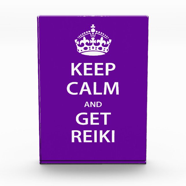 Keep Calm and Get Reiki Award (Front)
