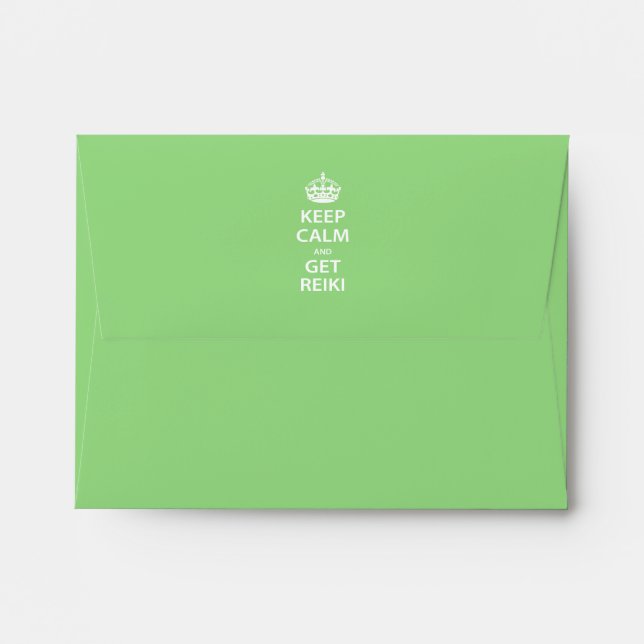 Keep Calm and Get Reiki Envelope (Back (Top Flap))
