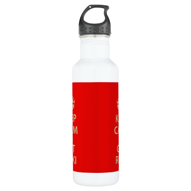 Keep Calm and Get Reiki Water Bottle (Front)