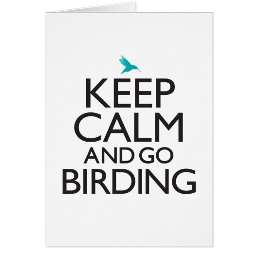 Keep Calm and Go Birding Cards (Front)