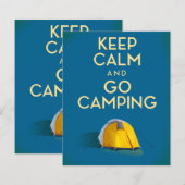 Keep Calm and Go Camping vintage print (Front/Back)