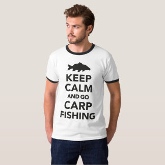 "Keep calm and go carp fishing" t shirt