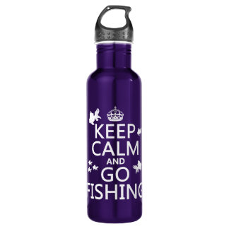 Keep Calm and Go Fishing Water Bottle