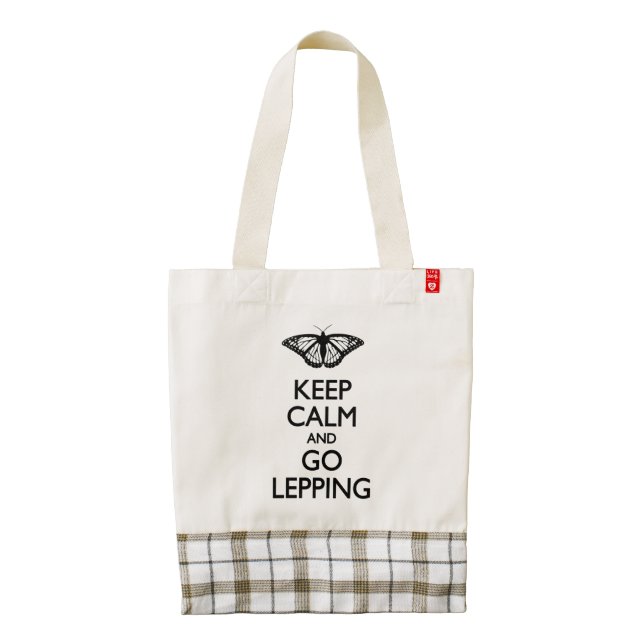 Keep Calm and Go Lepping Zazzle HEART Tote Bag (Back)