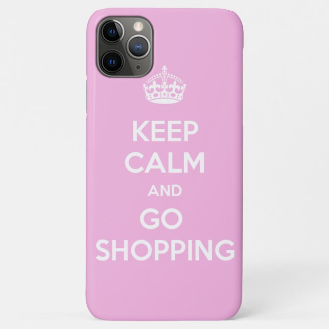 Keep Calm and Go Shopping Case-Mate iPhone Case (Back)
