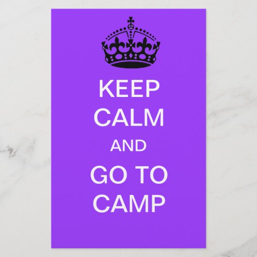 keep calm and go to camp (Front)