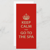 Keep Calm and Go To the Spa (Front/Back)