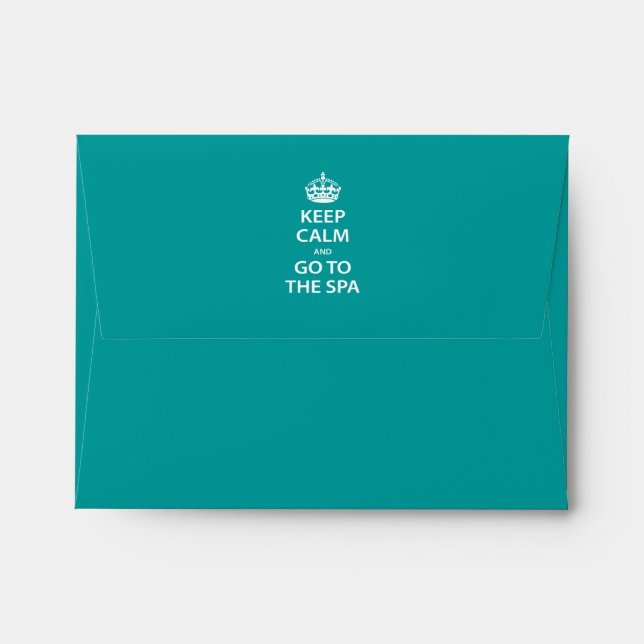 Keep Calm and Go to the Spa Envelope (Back (Top Flap))