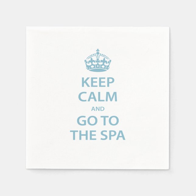 Keep Calm and Go to the Spa Paper Napkins (Front)