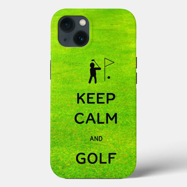Keep Calm and Golf with Putting Green  Case-Mate iPhone Case (Back)