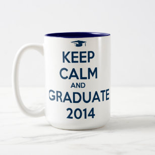 Keep Calm and Graduate 2014 Two-Tone Coffee Mug