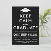 Keep Calm and Graduate Invitation (Standing Front)