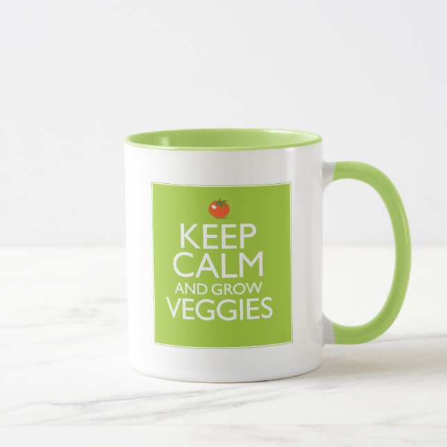 Keep Calm and Grow Veggies Mug (Right)