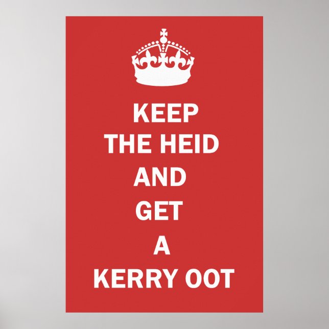 Keep Calm and Have a Carry Out Poster Print (Front)