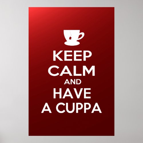 Keep Calm and Have a Cuppa Poster