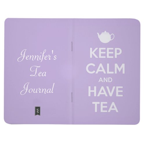Keep Calm and Have Tea Lavender Personalized Journal