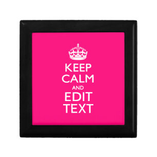 KEEP CALM AND Have Your Text EASILY PINK Gift Box