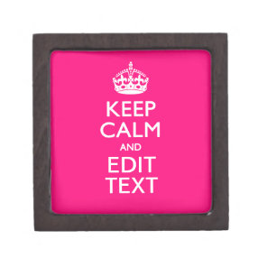 KEEP CALM AND Have Your Text EASILY PINK Gift Box